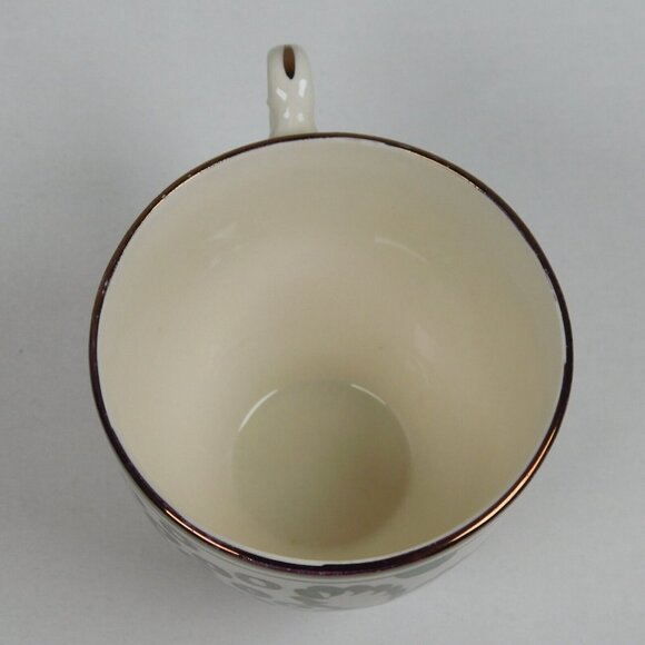 Grays Pottery Copper Luster Grapes Leaves Hand Painted Cup And Saucer Set FLAW - Picture 7 of 11